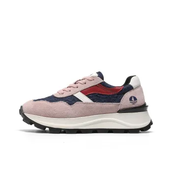NAVIGARE Height Increasing Low Top Chunky Sneakers Women's Deep Blue Pink