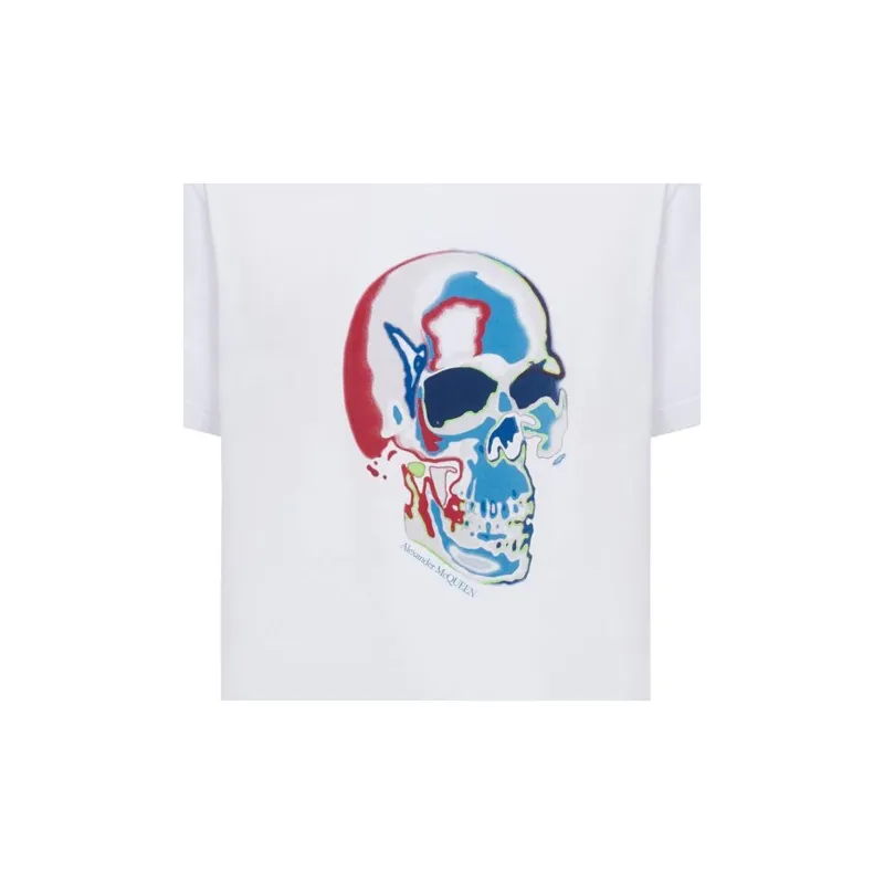Alexander McQueen Skull Graphic Printed T Shirt-4