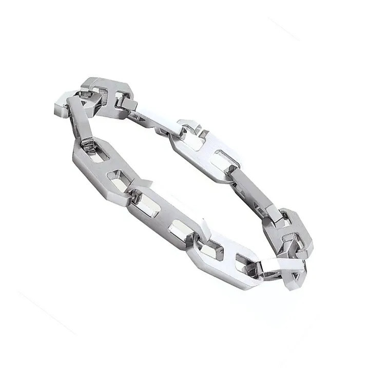 HERMES Stainless Steel Bracelets Men's Silver-1