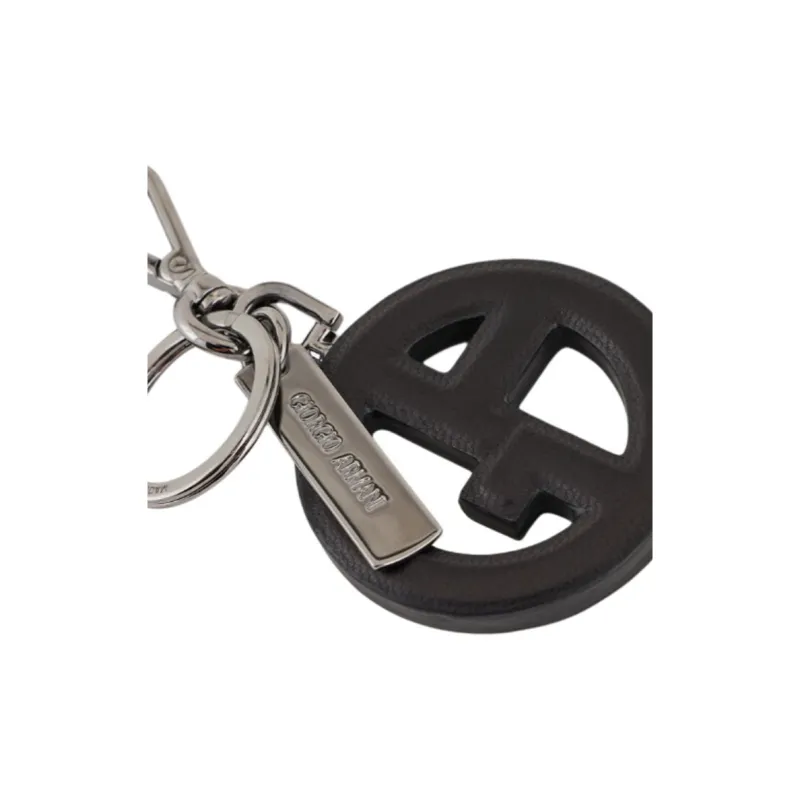 GIORGIO ARMANI Logo plaque Keyring-1
