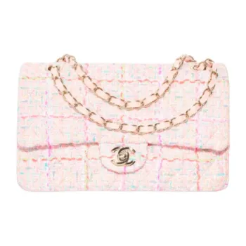 CHANEL Classic Flap CF Woolen Shoulder Bag, Crossbody Bag Women's Multicolor