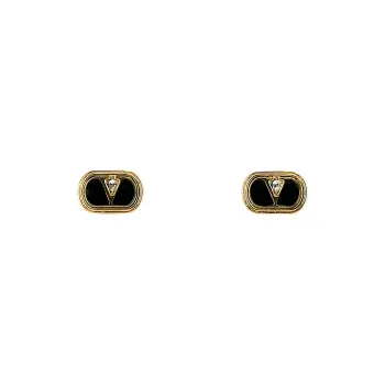 Valentino Ovalette Embellished Earrings