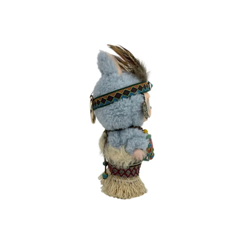 [Modified Doll] POP MART Labubu THE MONSTERS Heartbeat Macaron Collection Tribe Chief, Cute Hang Tag Box 17cm-22