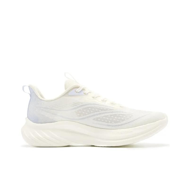 QIAODAN Light Speed 5.0LITE Cushioned Slip Resistant Abrasion Resistant Low Top Training Running Shoes Women's Beige-1