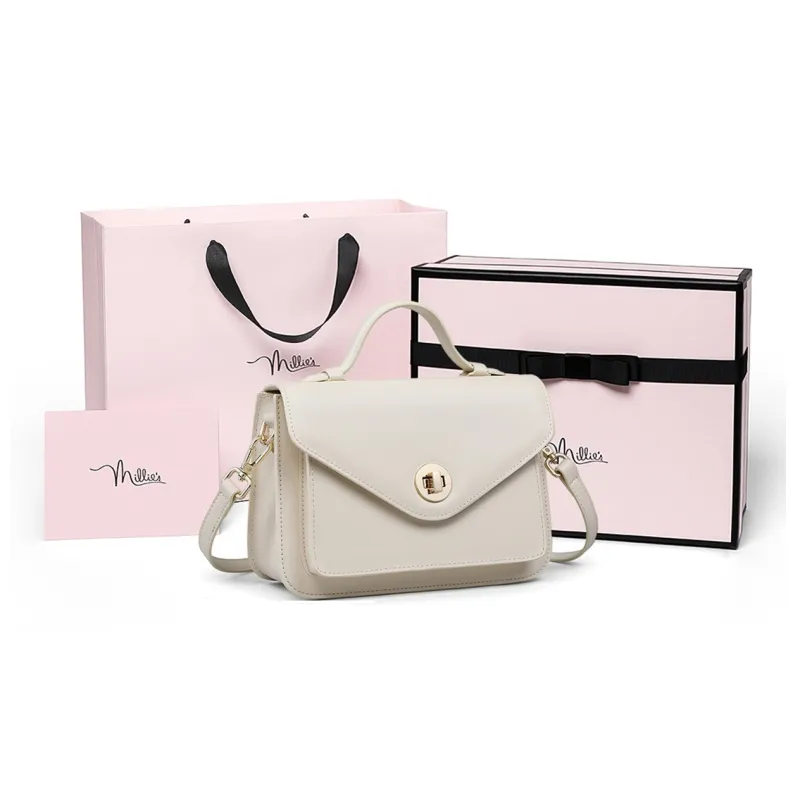 MILLIE'S Cow Leather Synthetic Leather Crossbody Handbags Regular Women's Vintage Brown-14