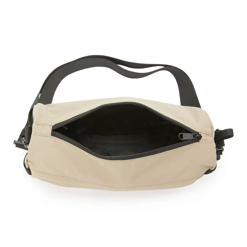 Hotwind Fabric Shoulder Bag Trumpets Men's Black/Khaki-7