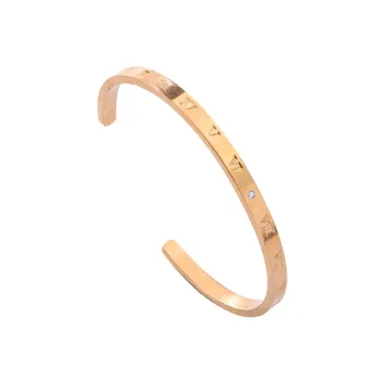 GAGA Titanium Steel Diamond Bangles Women's