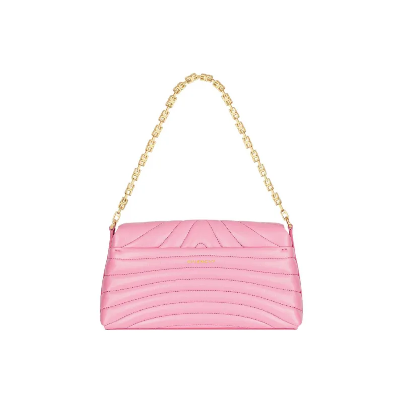 GIVENCHY 4G Quilted Cow Leather Handheld Shoulder Bag Crossbody Bag Small Size Women's Bright Pink-1