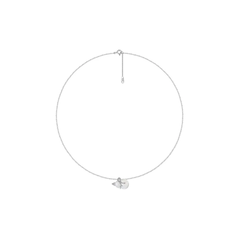 CLARKIA FLOWER Chalcedony Necklaces Women's-1