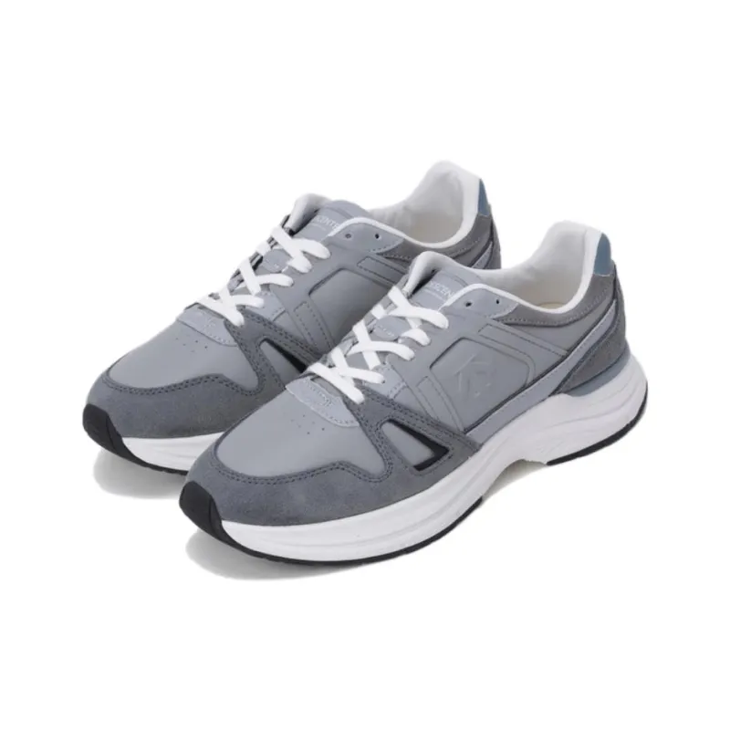 DESCENTE MONSTERUN LTR Anti Slip Wear Resistant Low Top Casual Shoes Unisex Gray-1