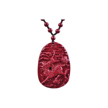 Stone On The Line Cinnabar Pendants Unisex