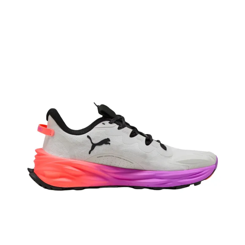 PUMA Fast Trac Nitro 3 Anti Slip Wear Resistant Low Top Running Shoes Men's Light Gray-1
