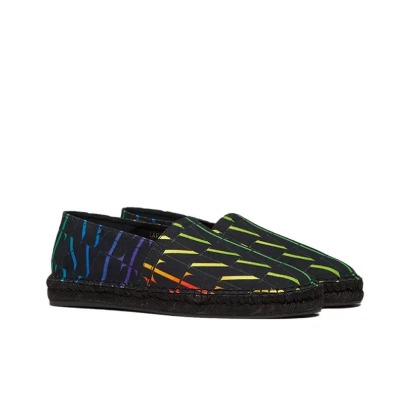 Valentino Vltn Times Rainbow Print Espadrilles-2