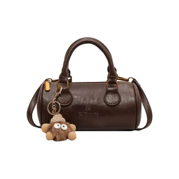 UNITE STAR PU Soft Leather Cylinder Bag Handbag Crossbody Bag Women's Black/Coffee/Brown