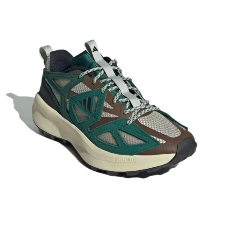 Adidas Kantai Trail Putty Grey Core Black Collegiate Green-2