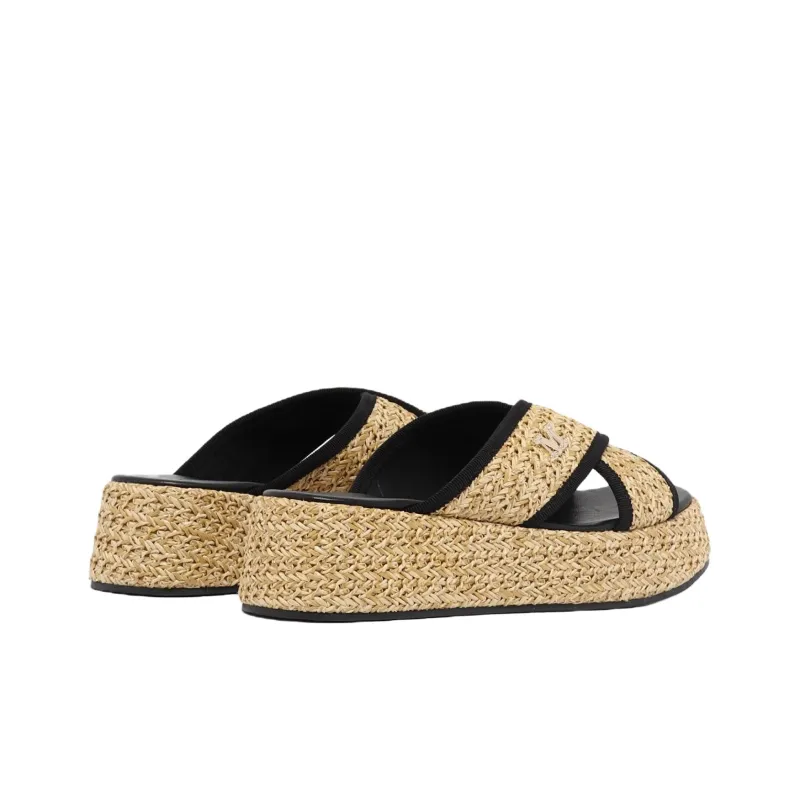 MaxMara Slide Slippers Women's Earth Yellow-3