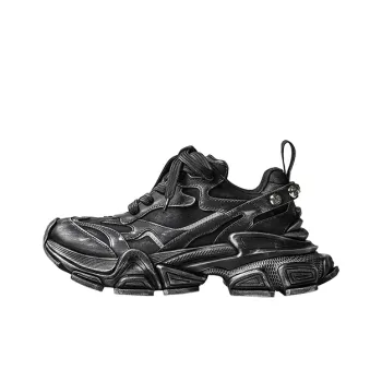 XSCZ Yan Low Top Chunky Sneakers Unisex Black