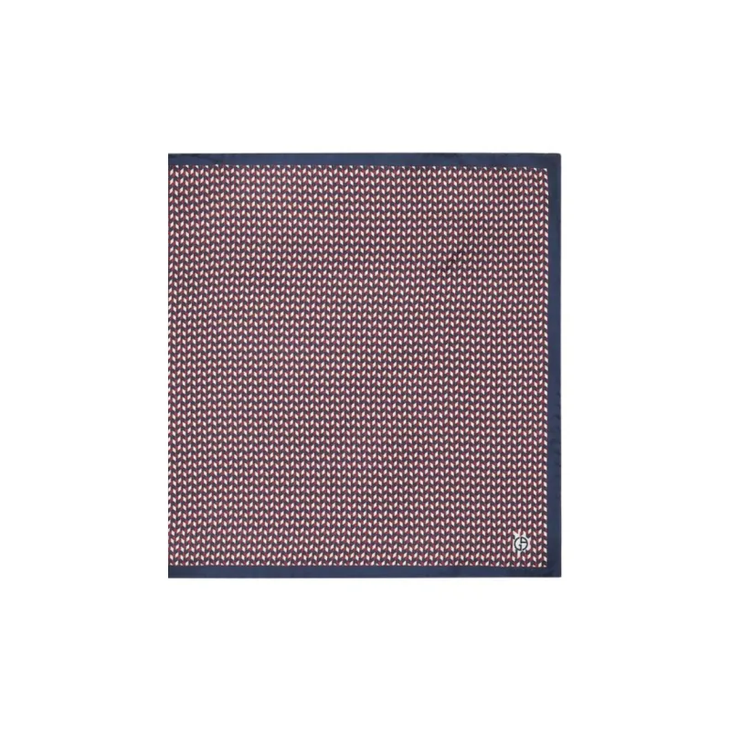 GIORGIO ARMANI Printed Silk Pocket Square-1