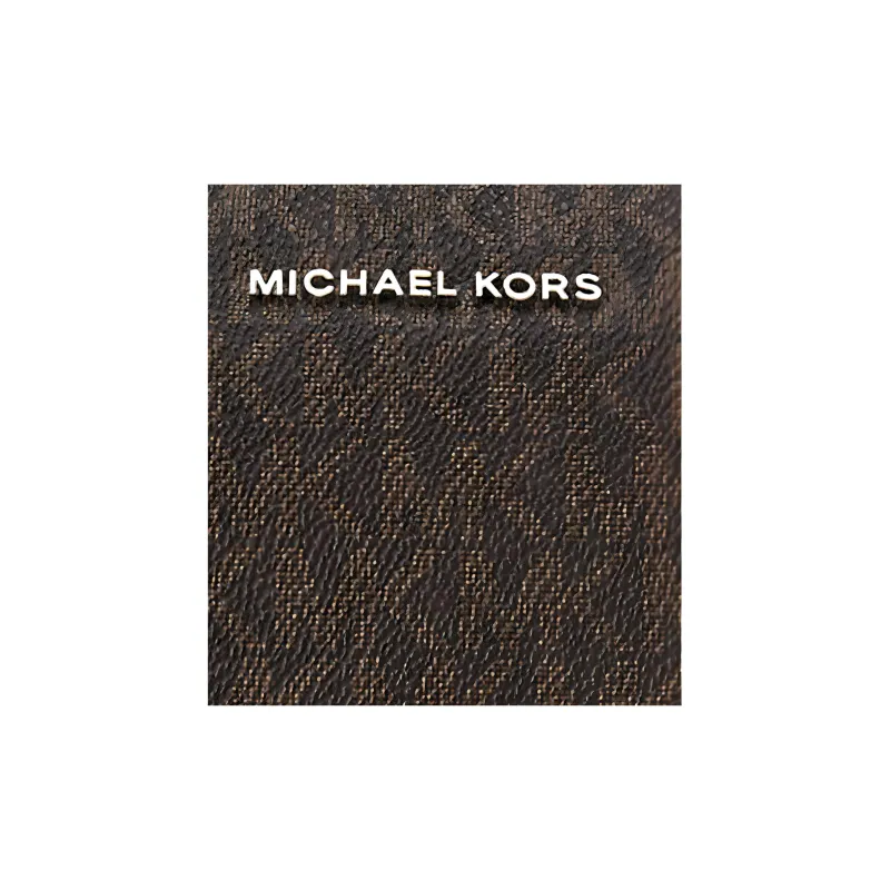 MICHAEL KORS MK Cooper Artificial Leather Clutch Medium Size Men's Dark Brown/Black-3