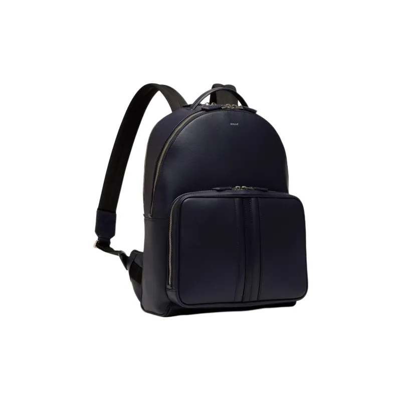 BALLY Cow Leather Backpack Regular Men's Dark Blue-1