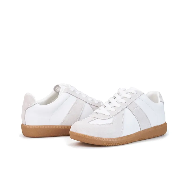 Joy&Mario Lightweight And Breathable Low Top Skateboard Shoes Women's Gray-3