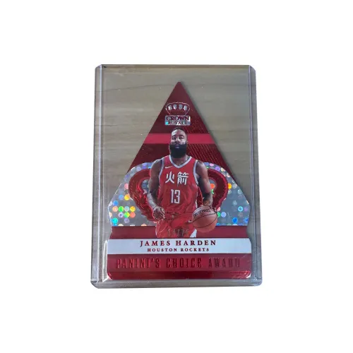 PANINI 17 18 Crown Rocket James Harden Irregular Shape Cut Circle Fold Refractive 14/75 Thread Sports Cards 1 Pc