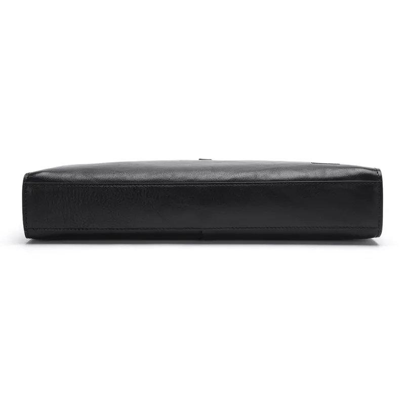 ELLE HOMME Cow Leather Official Briefcase Regular Men's Black-4