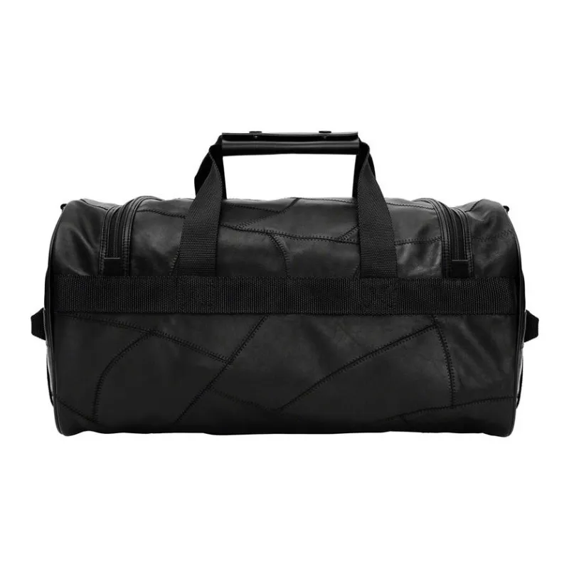 Supreme Patchwork With Cow Leather Handbag, Gym Bag, Travel Bag Unisex Black-4