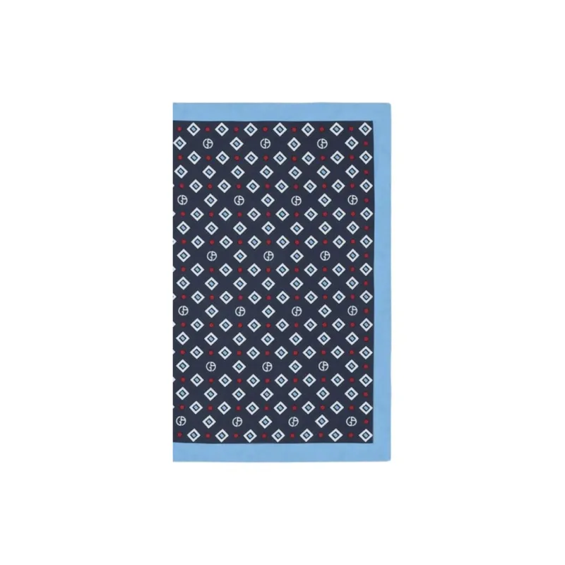 GIORGIO ARMANI Printed Silk Pocket Square-0
