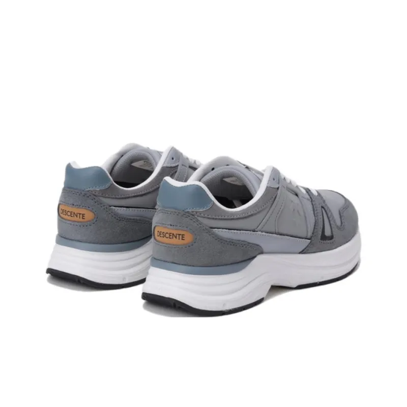 DESCENTE MONSTERUN LTR Anti Slip Wear Resistant Low Top Casual Shoes Unisex Gray-2