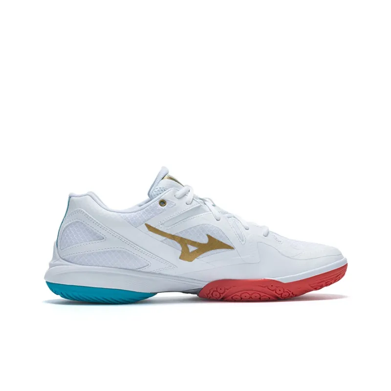 Mizuno Wave Claw 3 Wide 'White Gold Grey'-1