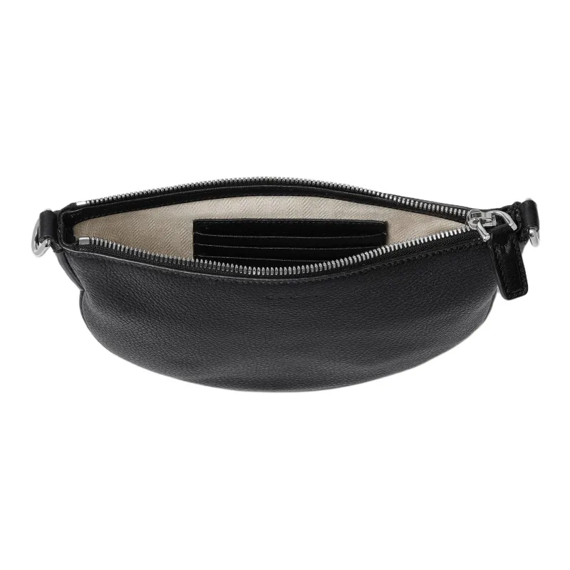 GUCCI Grain Leather Shoulder Bag Mini Men's Black-4