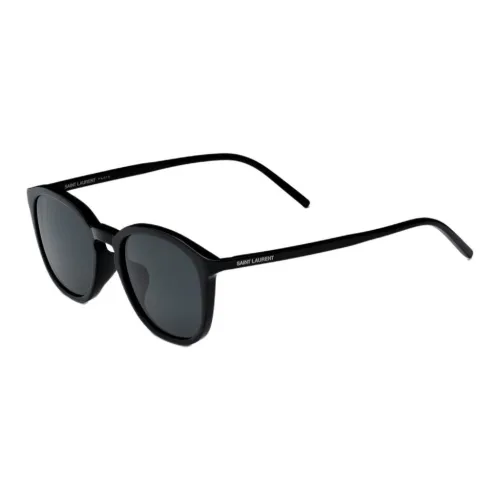 SAINT LAURENT Acetate Nylon Oval Sunglasses Men's Black