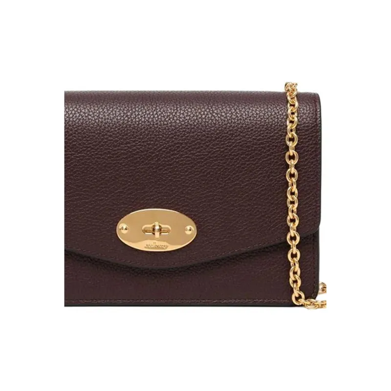 Mulberry Leather Shoulder Bag Women's Red-2