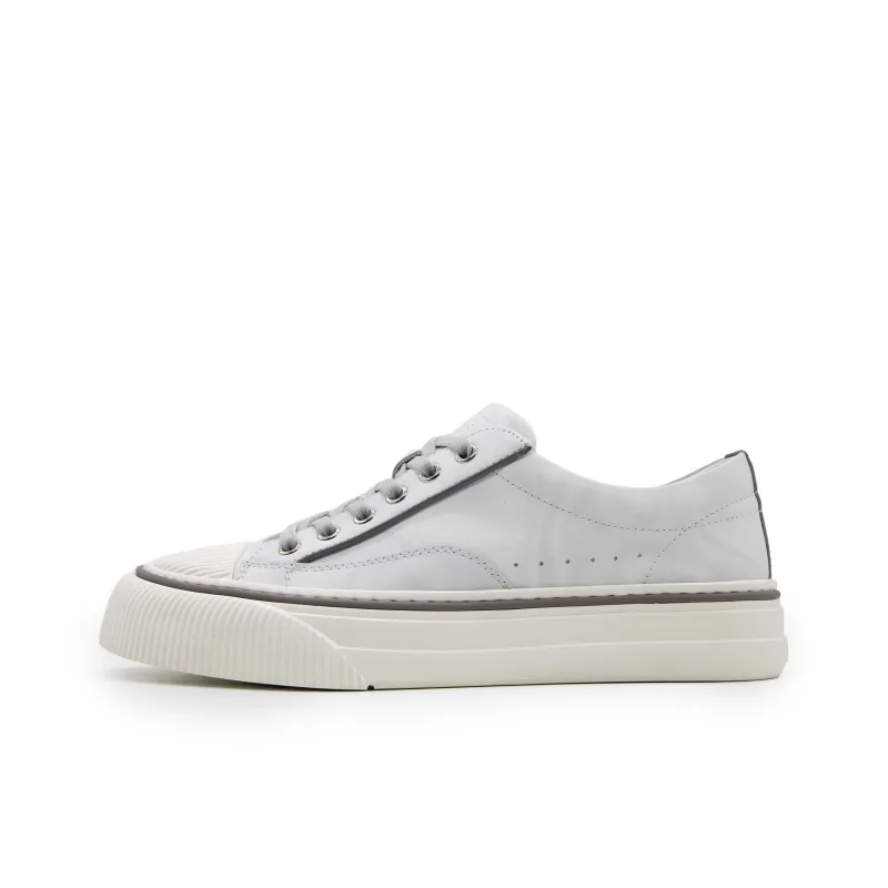 Satchi Low-Top Skateboard Shoes Men's White Gray-0