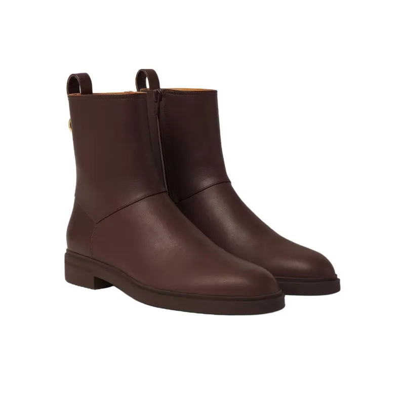 Loro Piana Kilda Ankle Boots Women's Brown-2