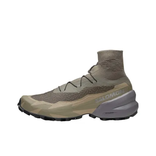 SALOMON SPEEDCROSS ADVANCED Impact-Resistant Mid-Top Running Shoes Unisex Lime Gray