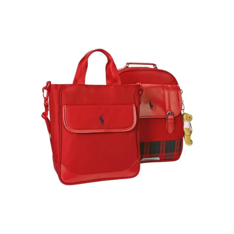 Ralph Lauren Nylon Backpack Combo Set Kids' Red-1