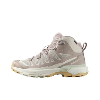SALOMON X ULTRA 360 Water Resistant Mid Top Hiking Shoes Unisex Pink Gray Green