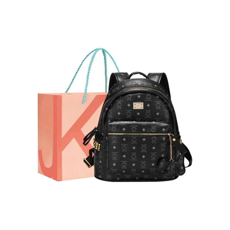 JANE KLAIN Synthetic Leather Backpack Tubas Women's Multicolor-4