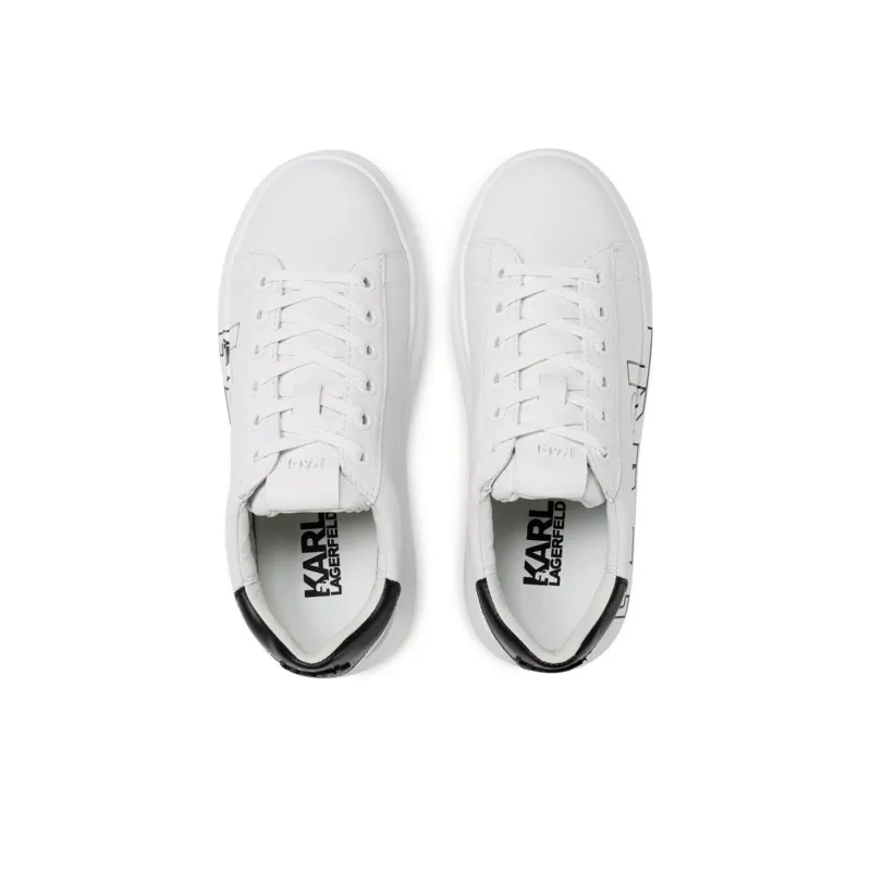 KARL LAGERFELD Low Top Skateboard Shoes Women's White-4