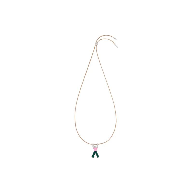 LOEWE Enamel Necklaces Men's Silver/Pink-0