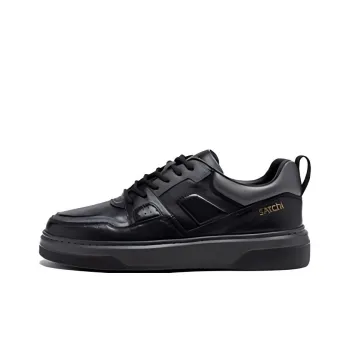Satchi Slip Resistant Low Top Skateboard Shoes Men's Black