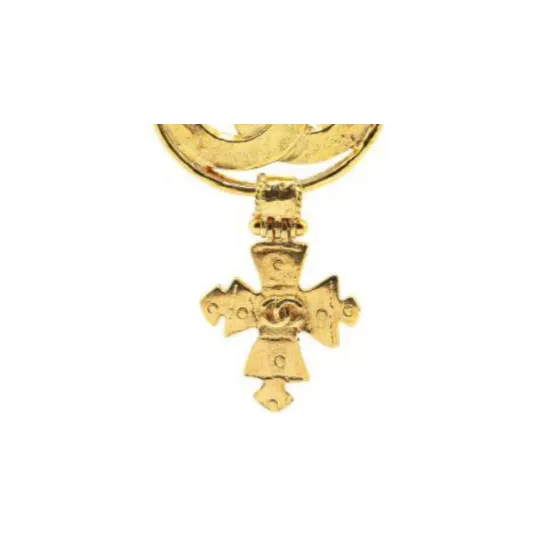 CHANEL 1994 Cross Brooch Pin-1