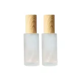 Wood Grain Glass Spray Bottle 50ml*2 Pcs