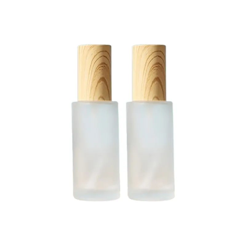 JIANYINGSHU 2 Pcs Up] Matte Glass Spray Bottle 50ml Thickened Glass Wear Resistant Durable Travel Portable Small Bottle-0