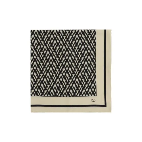Valentino Toute La V Finished Edge Scarf