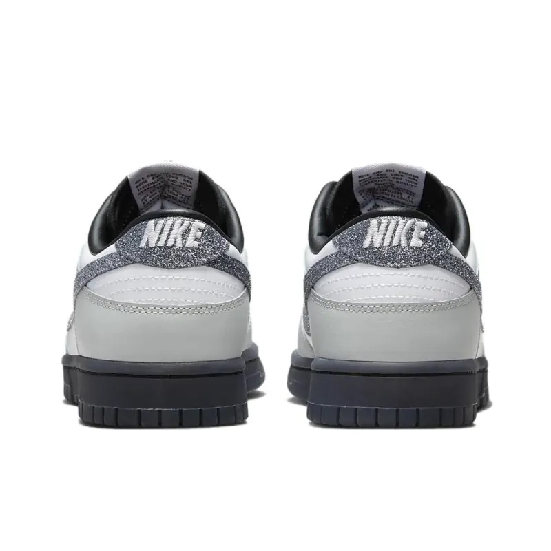 Nike Dunk Low Lx Glitter Swoosh White Light Smoke Grey Women's-4