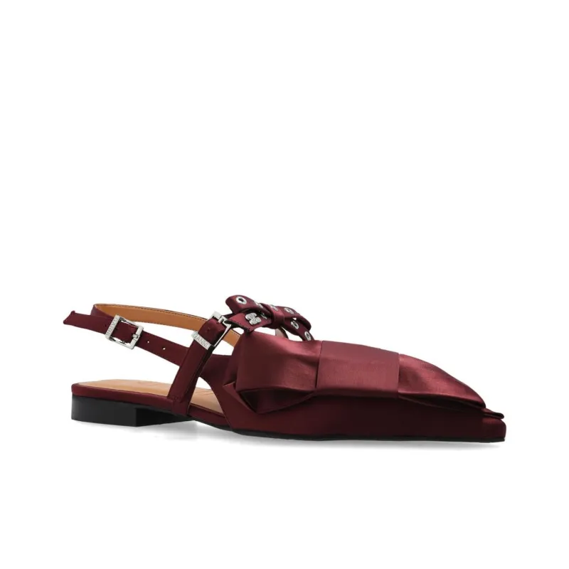 GANNI Casual Single Shoes Women's Burgundy-2