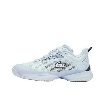 LACOSTE Abrasion Resistant Low Top Tennis Shoes Women's Light Blue